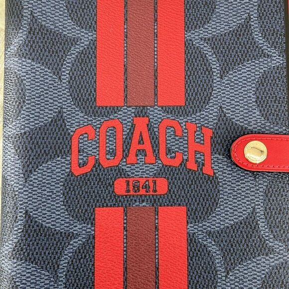 Coach Varsity Notebook & Pencil Case In Signature Canvas With Coach Graphic - Picture 4 of 9